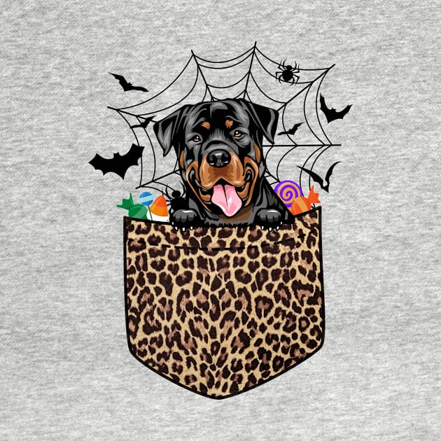 Cute Rottweiler Dog Lover Gift Leopard Rottweiler Halloween by saugiohoc994